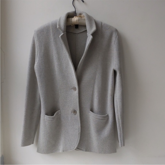 J. Crew Gray 100% Wool Blazer - Picture 2 of 5